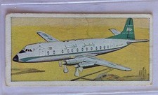 Vickers Armstrong Viscount Wings Across The World 1962 Lyons Tea Card (B2)