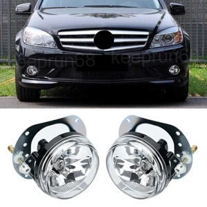 2X Front Fog Light Left Right w/ Bulbs For Benz W204 W251 W164 C300 ML320 CL550 - Picture 1 of 10
