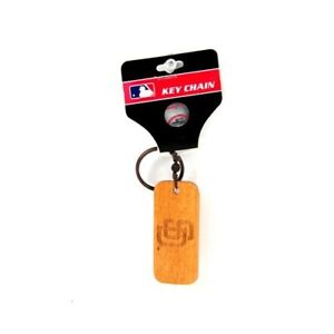4x MLB San Diego Padres Baseball Official Merch Wood Engraved Style Keychain