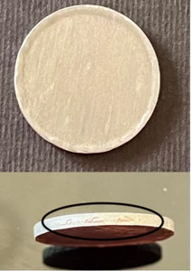 EGYPT 1967- 10 MIL'S BLANK PLANCHET COIN ERROR- 3 LETTERS ON THE FRAME -ORIGINAL - Picture 1 of 6