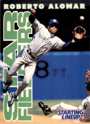 1996 Kenner Starting Lineup Card Roberto Alomar Toronto Blue Jays - Image 1 of 2