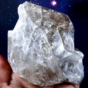 423g Massive Natural Herkimer Diamond Quartz Crystal with Keyholes, New York - Foto 1 di 6