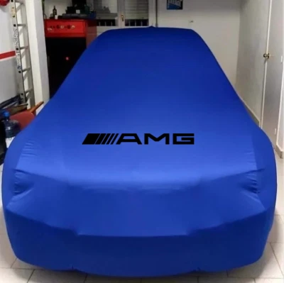For Mercedes AMG Blue Car Cover Class Dust Proof Windproof  Combing Car Cover - Изображение 1 из 4