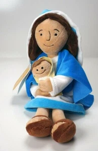 Hallmark Mother Mary Baby Jesus Plush Doll 12.75in Stuffed Biblical Figure Rare - Picture 1 of 4