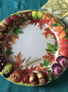 Sehr großes Kunststoff Serviertablett Frühstückstablett Tablett Früchte, Gemüse - Bild 1 von 10