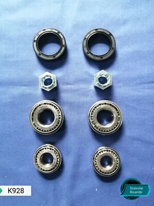KIT CUSCINETTI COMPLETO PER 2 RUOTE ANTERIORI FIAT 500 F L R FIAT 126 595 cc - Foto 1 di 2