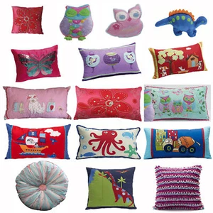 Kids Boys Girls Children Cushion by Jiggle & Giggle - Shaped Round Square Oblong - Picture 1 of 11