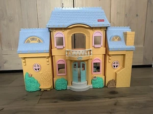 Casa de muñecas Fisher Price Loving Family Grand 4618 1997 vintage techo azul - Imagen 1 de 13