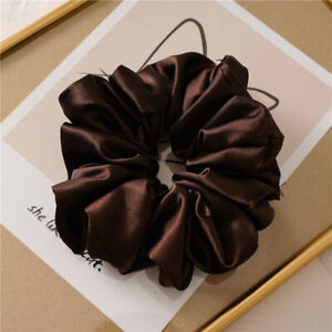 Large Scrunchies Silk Satin Elastic Hair Hair Bands Rope Tie Ponytail Accessory