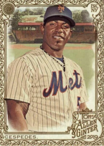 2019 Allen and Ginter Gold #374 Yoenis Cespedes New York Mets BX 50A - Picture 1 of 2
