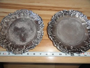 L’MOGES 8 ZOLL GESCHIRR HERGESTELLT IN FRANKREICH – 2ER SET – GRAU/SILBER UND WEISS DESIGN - Bild 1 von 14