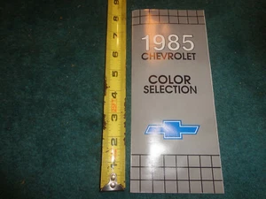 1985 CHEVROLET MONTE CARLO CAMARO CAPRICE+ PAINT CHIP BROCHURE NICE ORIG. ITEM!! - Picture 1 of 4