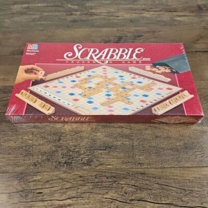 Vintage 1989 Scrabble Crossword Board Game Milton Bradley New Factory Sealed Box - Picture 1 of 3
