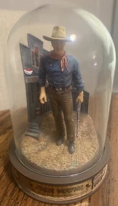 Vintage Franklin Mint John Wayne Champion of the West LE Glas gewölbte Skulptur - Bild 1 von 6