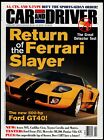  FEBRUARY 2002 CAR AND DRIVER MAGAZINE FORD GT40, ACURA NSX, FORD FOCUS ZX5