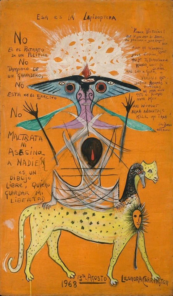LEONORA CARRINGTON Poster or Rolled Canvas Print "Esa Es La Lepidoptera" - Image 1 of 1