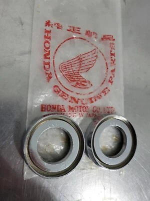 PAR DE ASSENTOS GARFO DIANTEIRO HONDA NOS CB100 K0 K1 K2 K3 CB125 S90 CROMADO JAPÃO  - Imagem 1 de 4