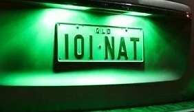 For Subaru Impreza RS WRX STI GL Green LED License Number Plate Lights GM GC GF  - Image 1 of 1