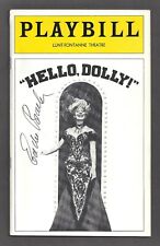 Carol Channing "HELLO DOLLY" Eddie Bracken (signé) Jerry Herman 1978 playbill