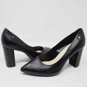 Jones New York Women Cali Pointed Toe Chunky Heels Leather Sandals Size 11M - Picture 1 of 12