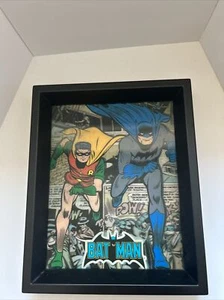 Marvel BAT MAN Gráficos Holográficos 3D Shadowbox Imagen enmarcada - ¡Salta! - Imagen 1 de 10