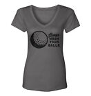 Always Wash Your Balls - Golf Golfing Sports Putt Game Women's V-Neck T-Shirt