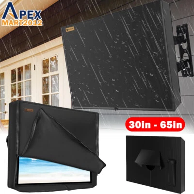 30"-65" Outdoor TV Cover Fitted Weatherproof Flat Screen Television Protector - Image 1 of 4