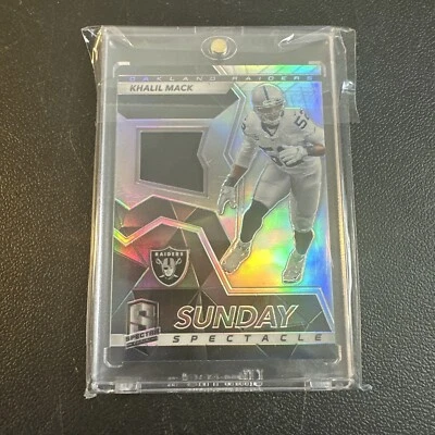 2017 Panini Vertex Khalil Mack Patch / Sunday Spectacle / Spectra Panini - Image 1 of 4