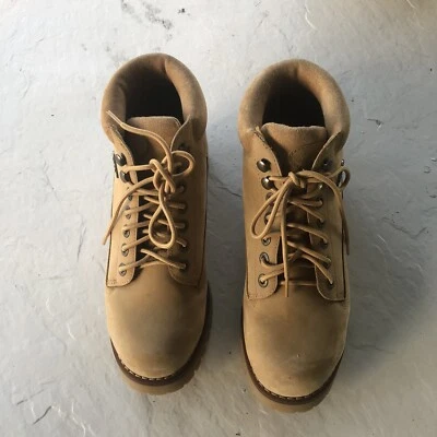 Lugz Women Brown Lace Up Leather  Upper Steel Toe Ankle Boots In Size 9.5 - Image 1 of 4