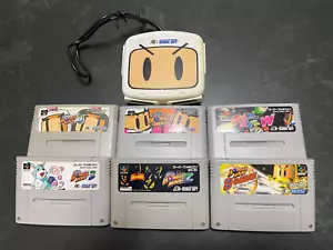 Super Bomberman Bomber Man 6 set of Super Famicom SFC Japan and multi tap - Picture 1 of 9