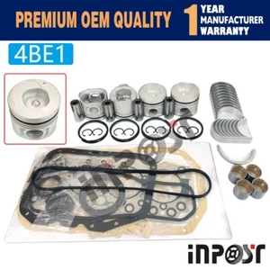Overhaul Rebuild Kit for Isuzu 4BE1 Engine NKR NPR ELF35 Hitachi Sumitomo - Picture 1 of 6