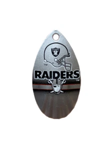 NFL Las Vegas Raiders Silver Vintage Teardrop Spinner Size Regular - Picture 1 of 1
