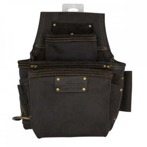 OX Tools OX-P263503 Pro Fastener Bag, Oil Tanned Leather, 3 Pouch - Picture 1 of 2