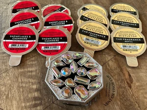 Mixed Lot: 12 Car Fragrance REFILL PODS & Visor /Vent CLIP Bath and Body Works - Picture 1 of 3