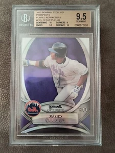 2010 Bowman Sterling Prospects CESAR PUELLO Purple Refractor /10 BGS 9.5 Mets - Picture 1 of 2