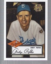 2001 Topps Archives Brooklyn Dodgers Baseball Card #11 Andy Pafko 52