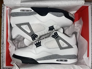 Air Jordan 4 Retro OG White Cement Size 10 Men's 2025 FV5029-100 Ship Now - Picture 1 of 10