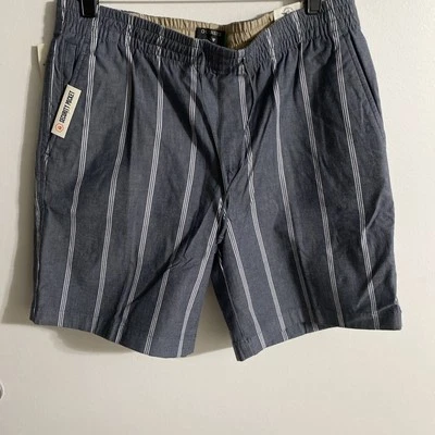 Dockers 短裤男式 M 终极拉灰色条纹智能 360 Tech 抽绳全新带标签 — 第 1/4 张图片