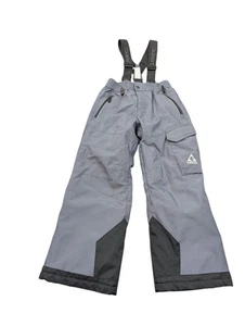 Gerry Performance Snow Pants Bibs Suspenders Youth Small 7-8 Gray Ski - Picture 1 of 6