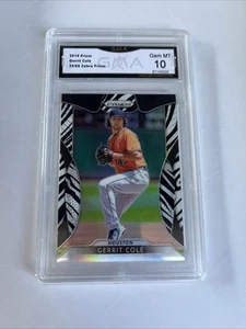 2019 Panini Prizm Tier II Zebra Prizm /99 Gerrit Cole #109 GMA GEM MINT 10 - Picture 1 of 6