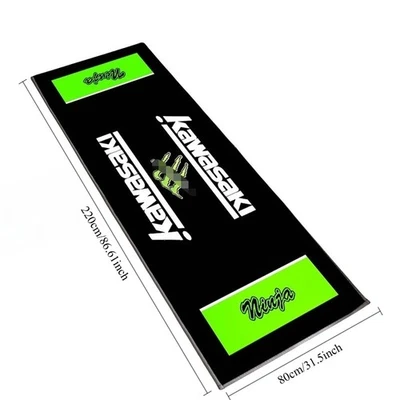 Alfombra de piso de garaje para motocicleta taller fábrica alfombra de carreras para KAWASAKI NINJA Foto 1 de 4