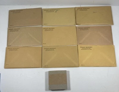10pc US Mint Sealed Proof Set Collection. 1954-1963 (no 1960) - Image 1 of 4