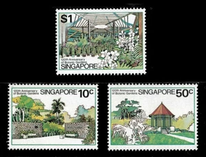 1979 Singapore 1979 120th Anniversary of Botanic Gardens Complete 3V mnh - Picture 1 of 2
