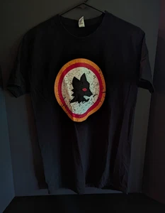 AS Roma Football Club Daniele De Rossi #16 Black Distressed Print T-Shirt Size M - Picture 1 of 10