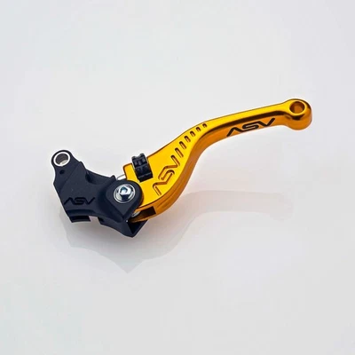 Alavanca de embreagem ASV F3 dourada curta Yamaha YZF-R1 / M / S 1999-24 YZF-R6 / S 1999-21 - Imagem 1 de 3