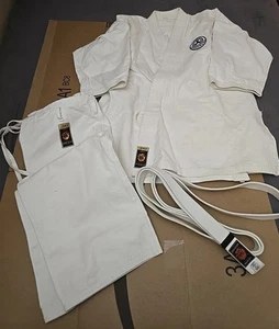 JUKA GOLD Karate GI Heavy #6 Japanese Cut Top Qual Pre Owned Dragon Int'l Nice!! - Picture 1 of 11