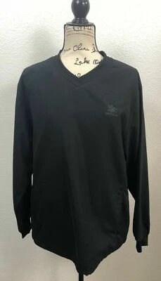 Chaqueta cortavientos NORTH END Anheiser Busch reciclada cuello en V negra mediana para damas Foto 1 de 4