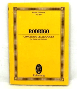 Concierto De Aranjuez Joaquin RODRIGO Guitar Orchestra Ed Eulenburg No.1809 Book - Bild 1 von 11