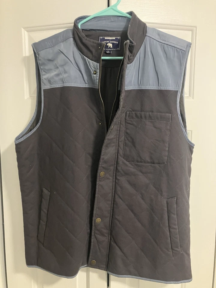 Onward Reserve Men’s XL Hunting Vest In Light Blue And Navy. New.  - Image 1 of 4