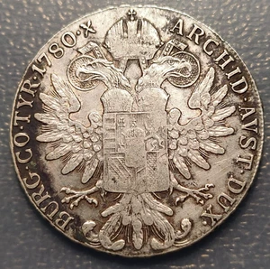 AUSTRIA ITALIA MARIA THERESA THALER 1780 REACUNACION BASTANTE ANTIGUA MBC - Picture 1 of 2